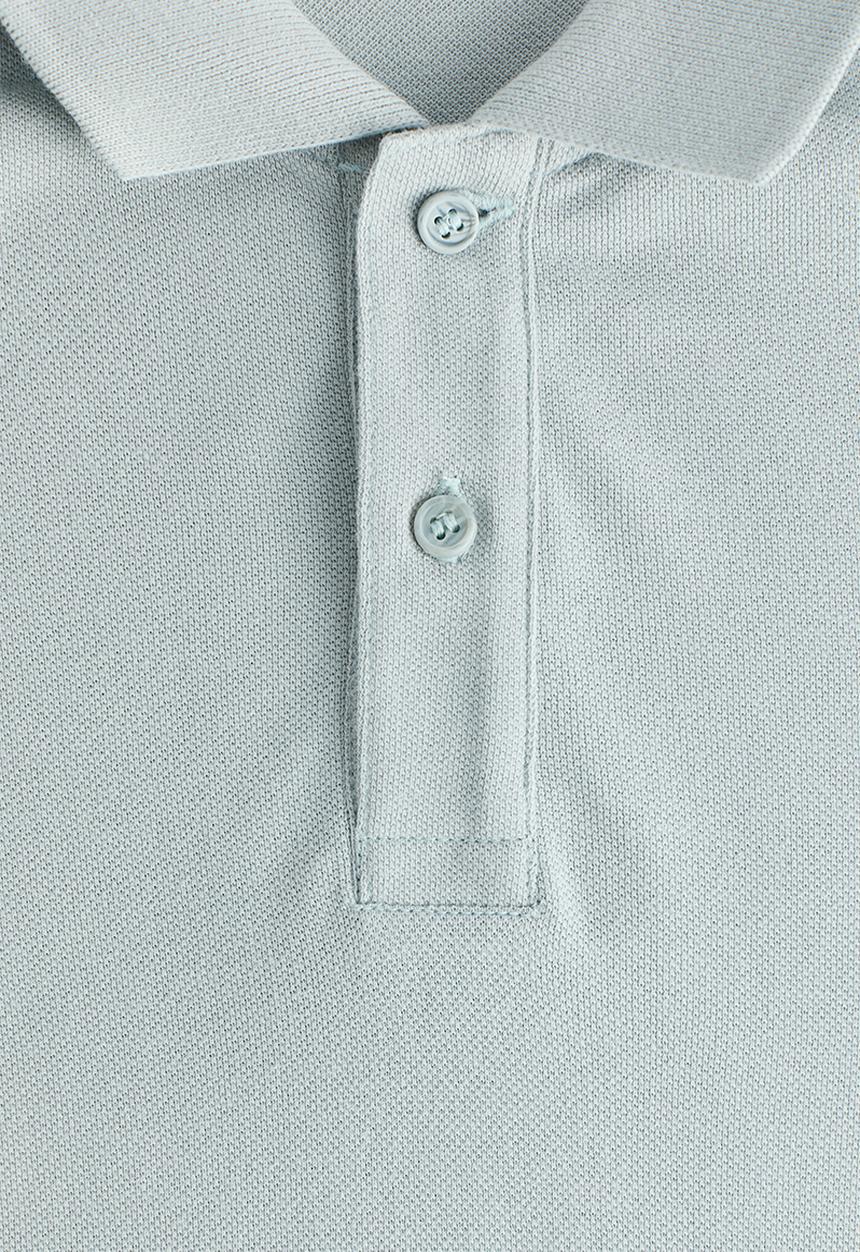 H&M - Cotton piqu? polo shirt - light dusty green