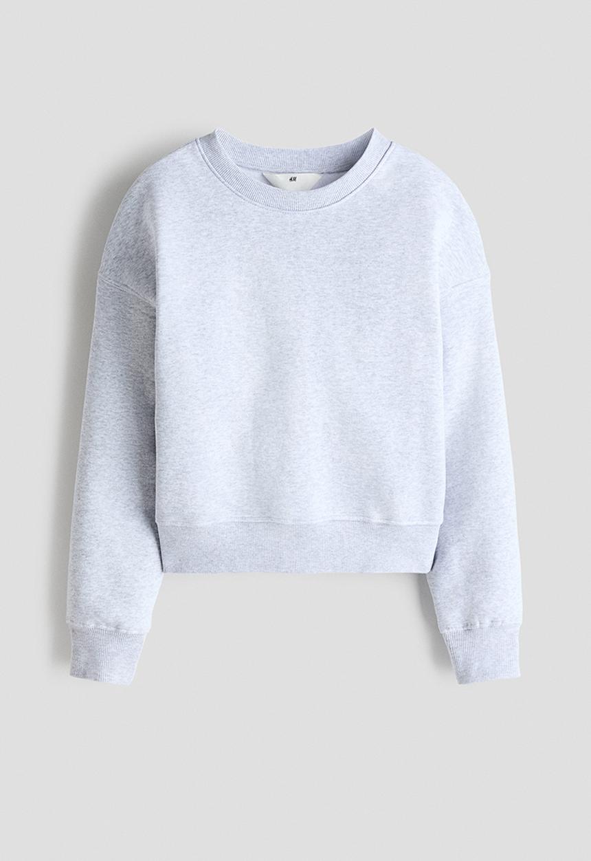 H&M - Crew-neck sweatshirt - light grey marl