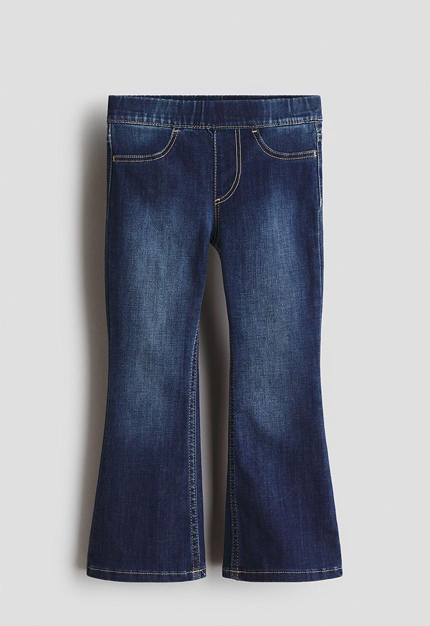 H&M - Superstretch flared leg jeans - dark denim blue