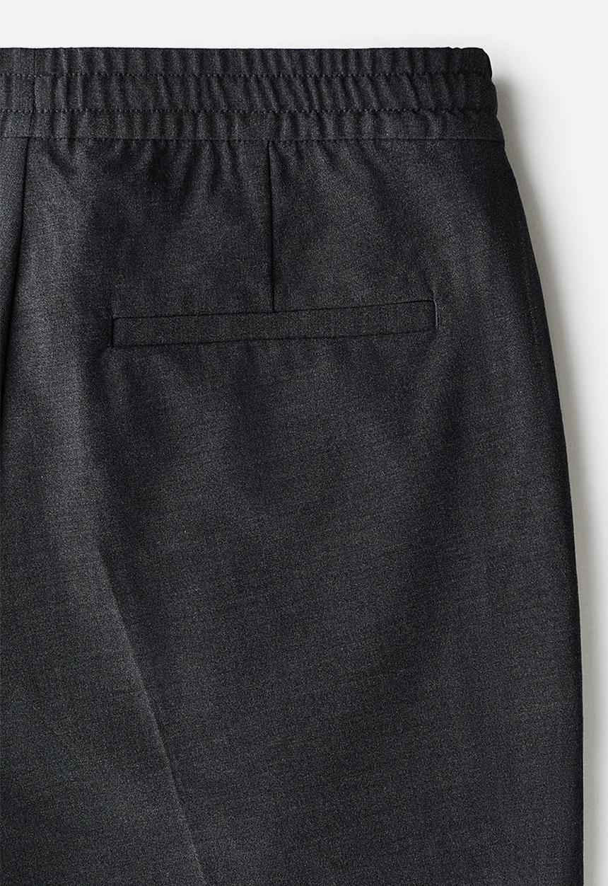 H&M - Slim fit tailored joggers - dark grey