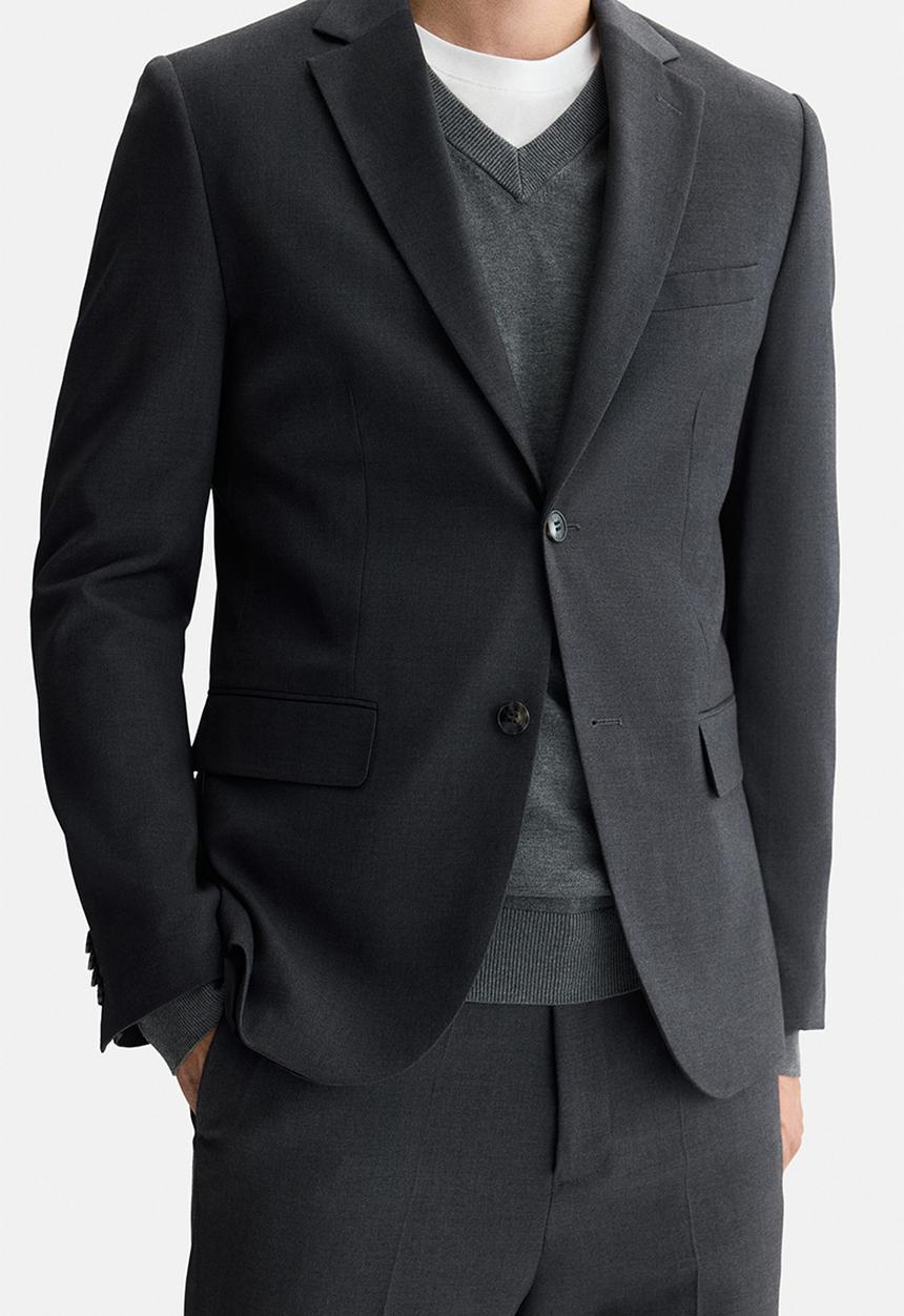 H&M - Regular fit single-breasted jacket - dark grey