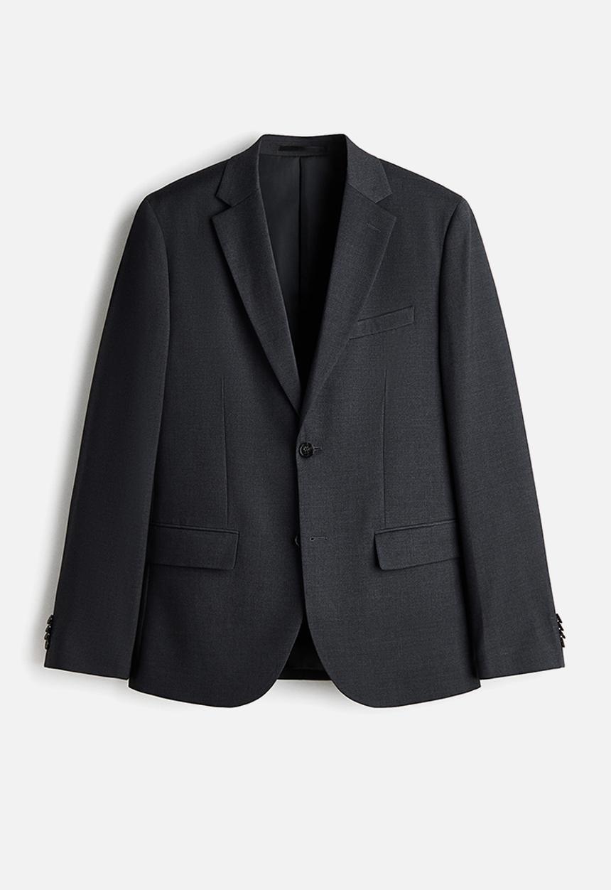 H&M - Regular fit single-breasted jacket - dark grey