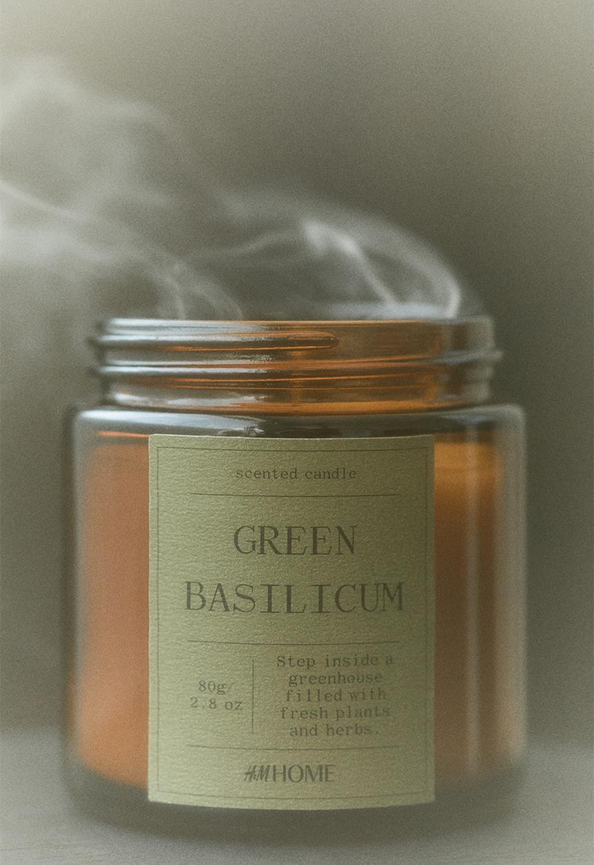 H&M - Scented candle - green basilicum