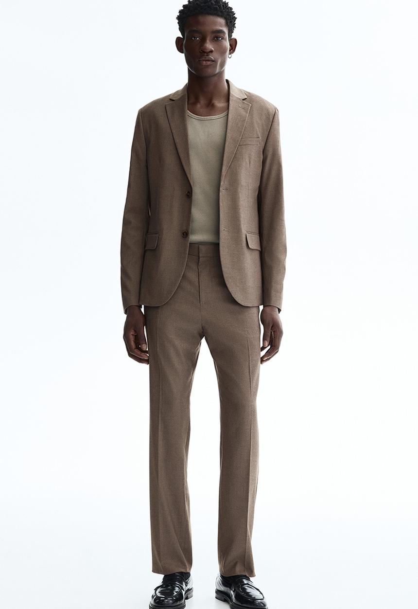 H&M - Regular fit suit trousers - dark beige