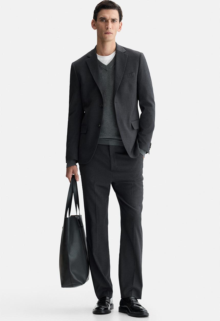 H&M - Regular fit suit trousers - dark grey
