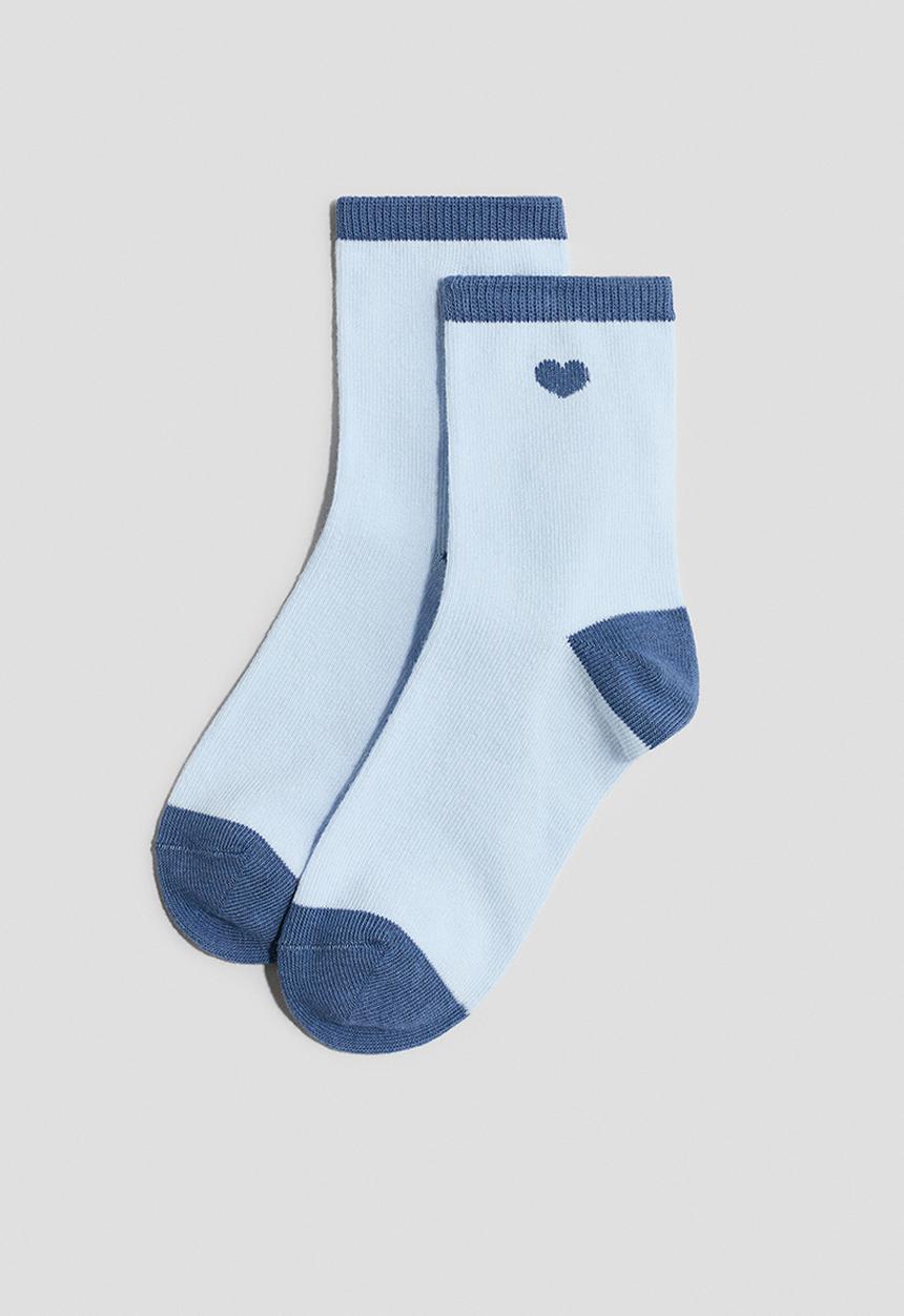 H&M - 10 pack socks - blue/hearts