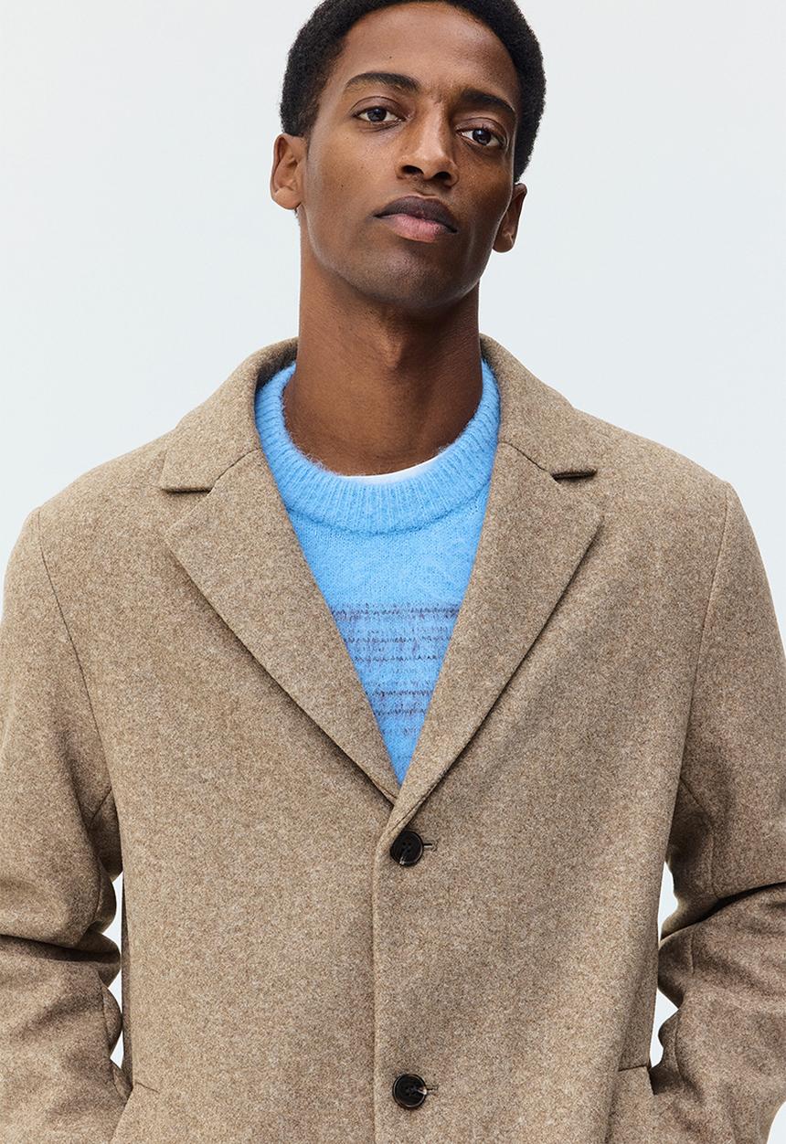 H&M - Single-breasted coat - beige
