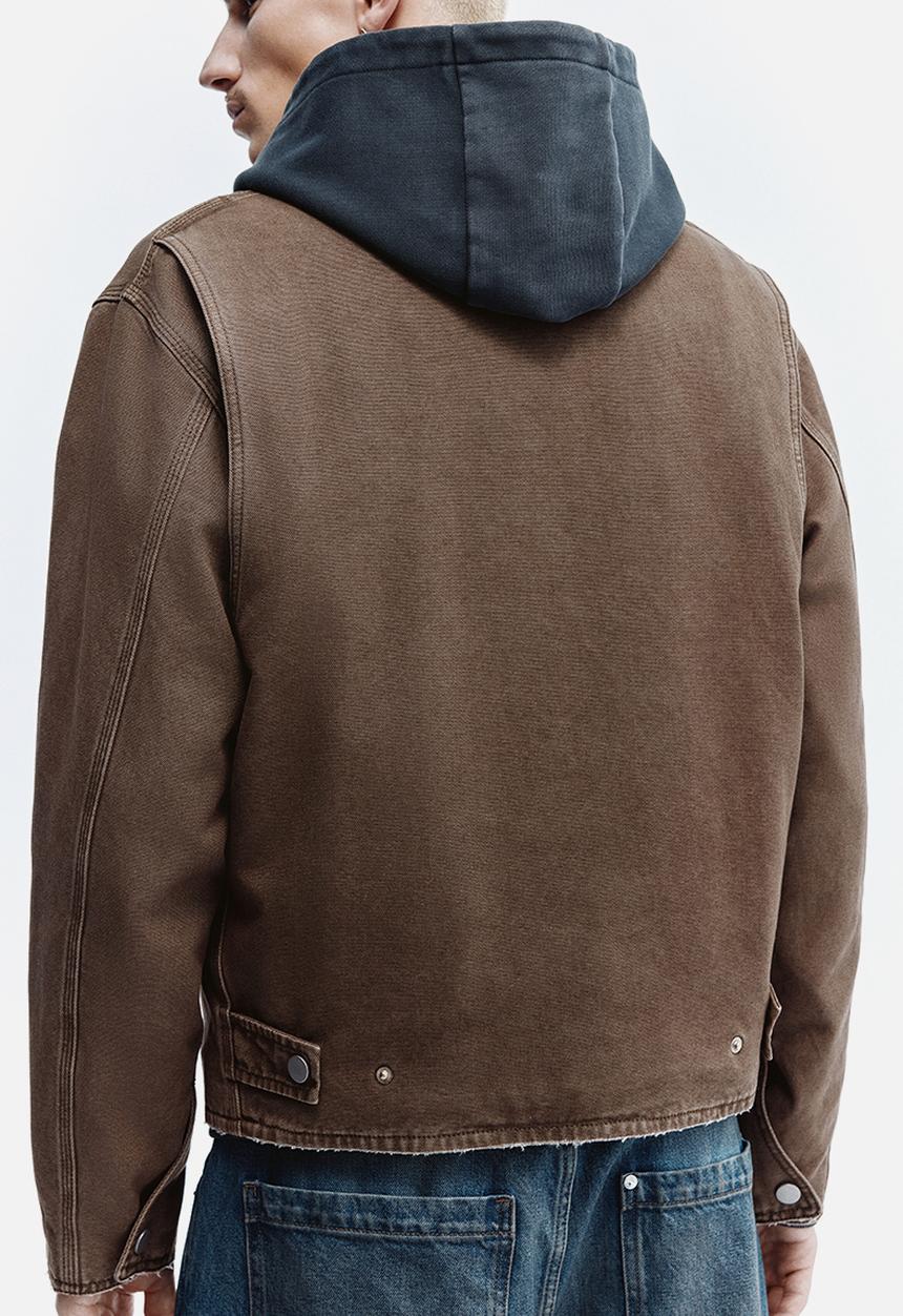 H&M - Canvas jacket - khaki green