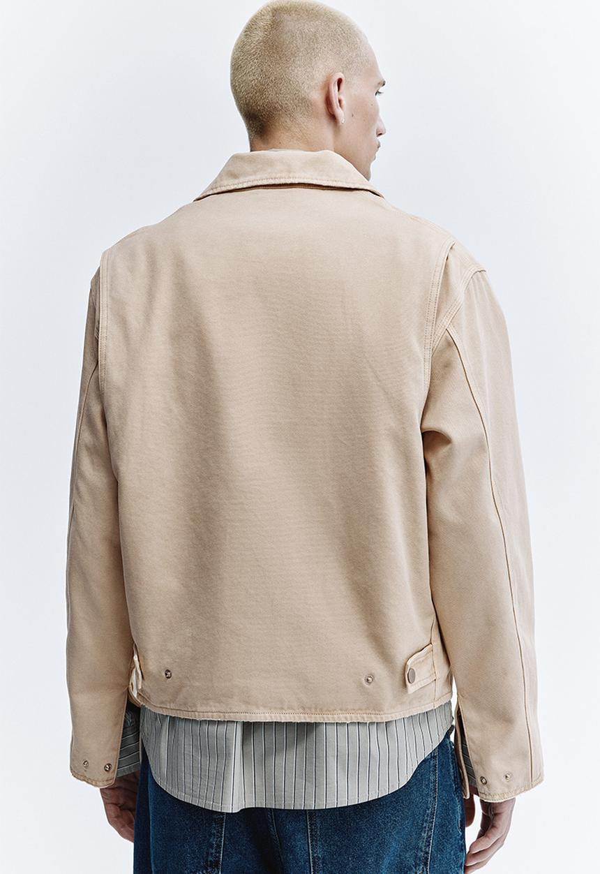 H&M - Canvas jacket - light beige