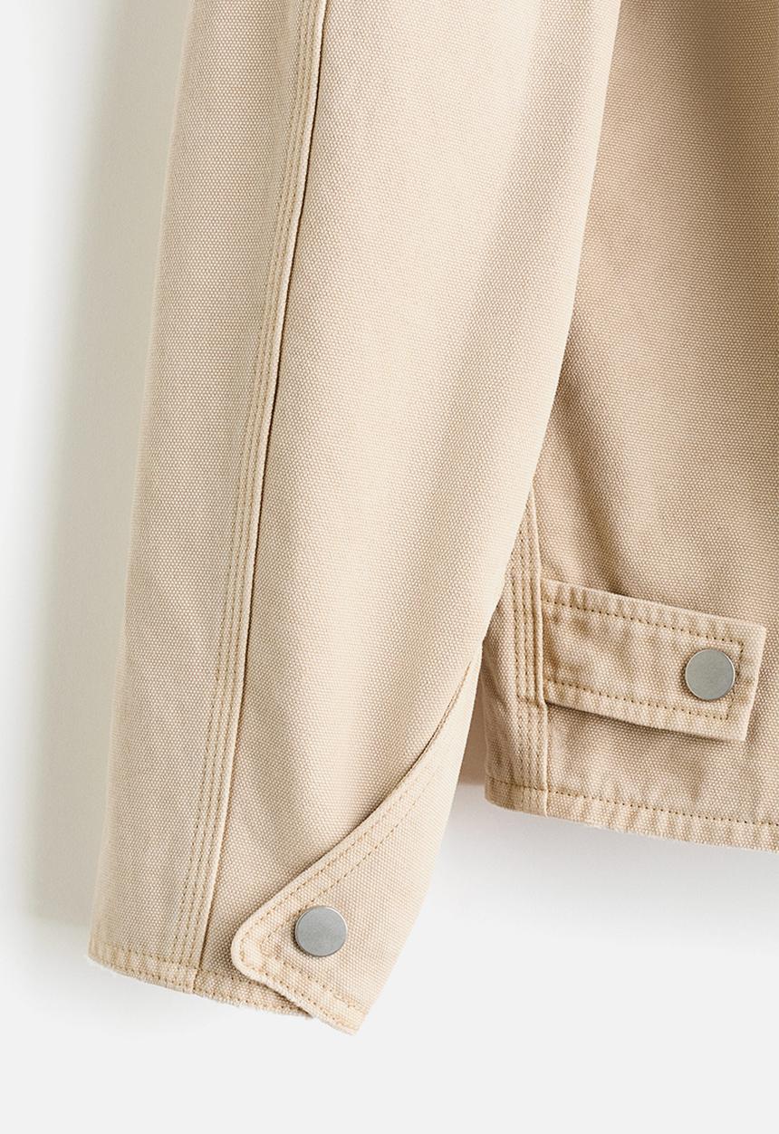 H&M - Canvas jacket - light beige