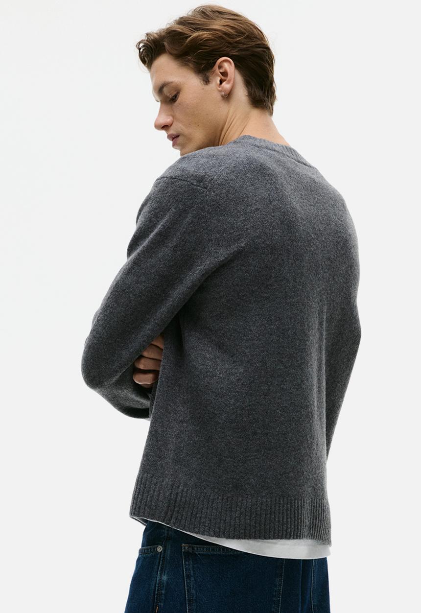 H&M - Regular fit brushed jumper - dark grey marl