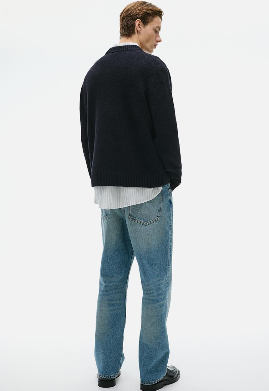 H&M - Regular fit brushed jumper - black