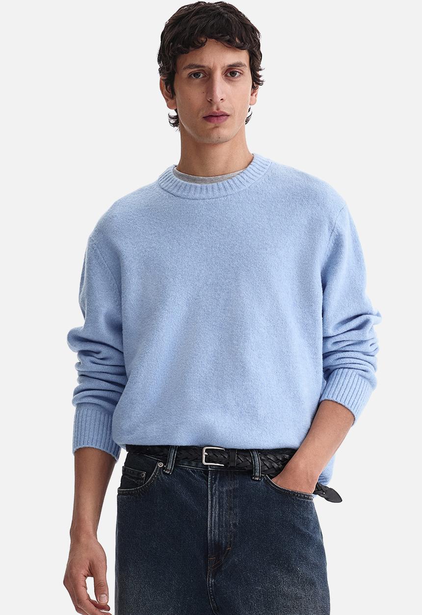 H&M - Regular fit brushed jumper - light blue