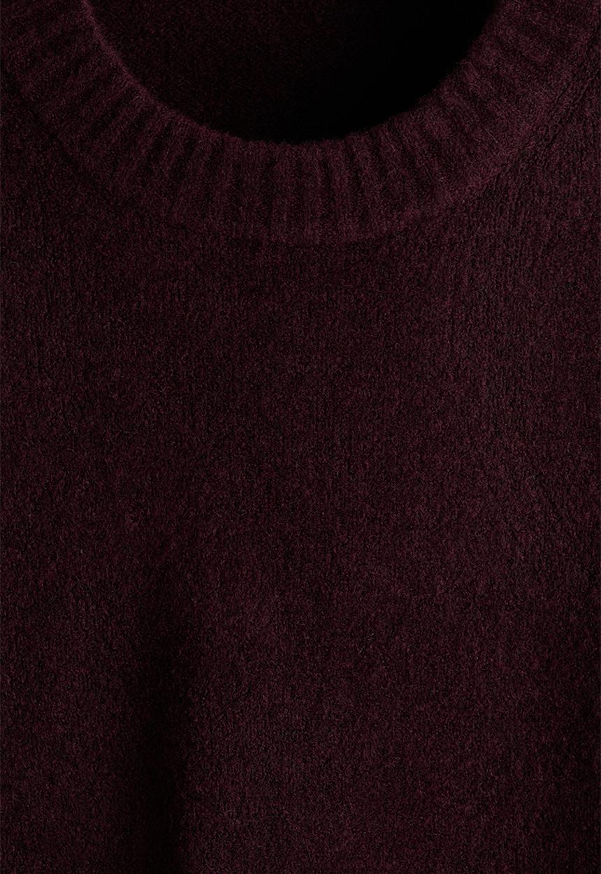H&M - Regular fit brushed jumper - burgundy