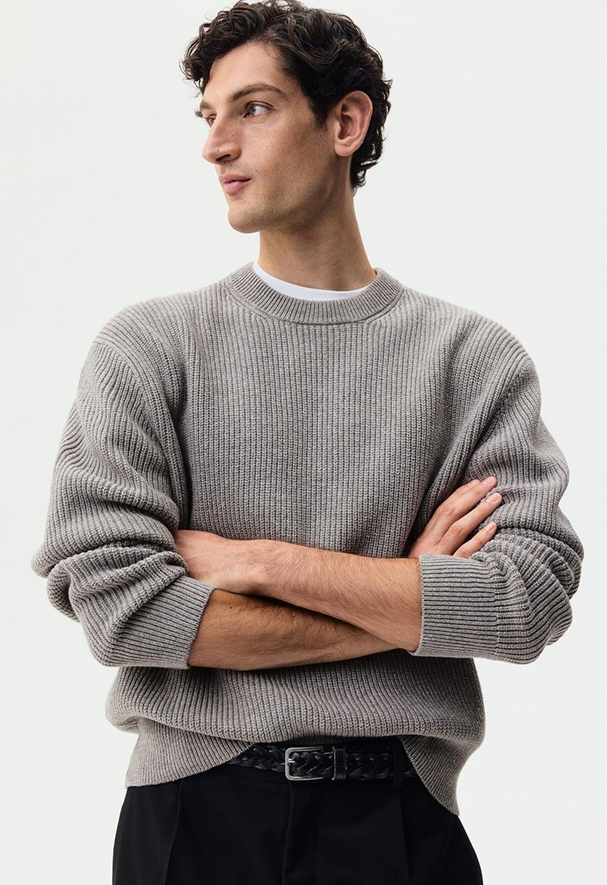 H&M - Relaxed fit knitted jumper - mole