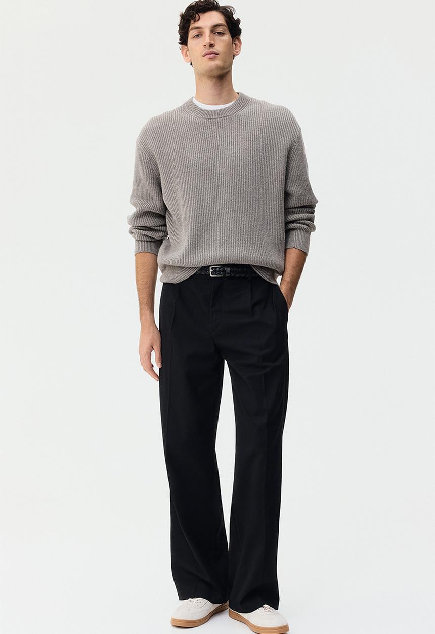 H&M - Relaxed fit knitted jumper - mole