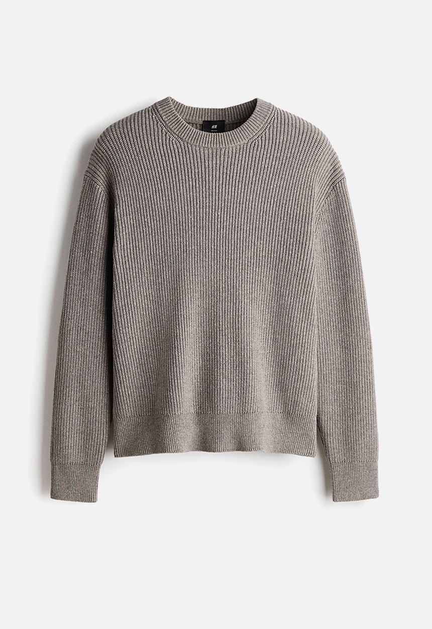 H&M - Relaxed fit knitted jumper - mole
