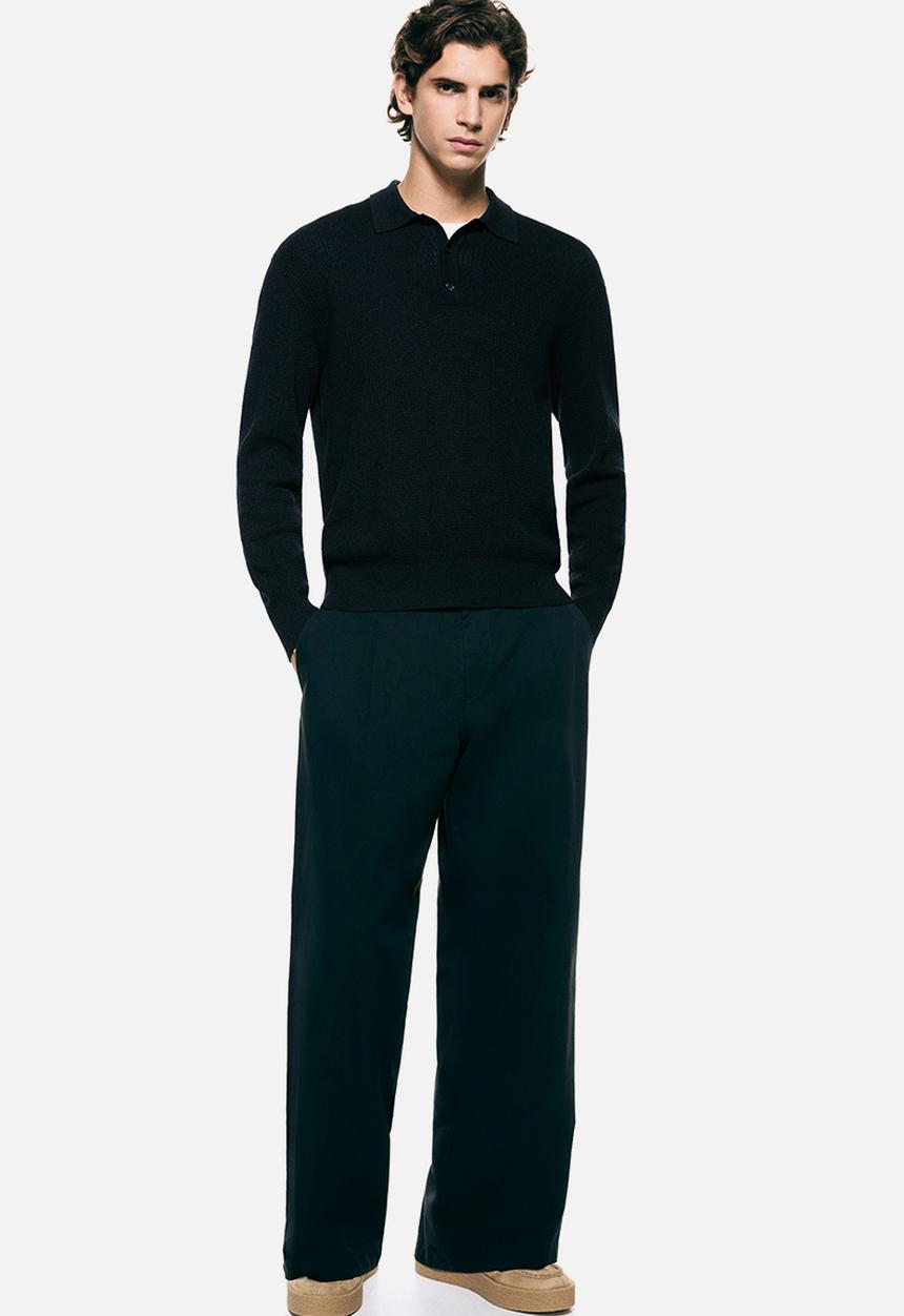 H&M - Regular fit polo shirt - dark blue