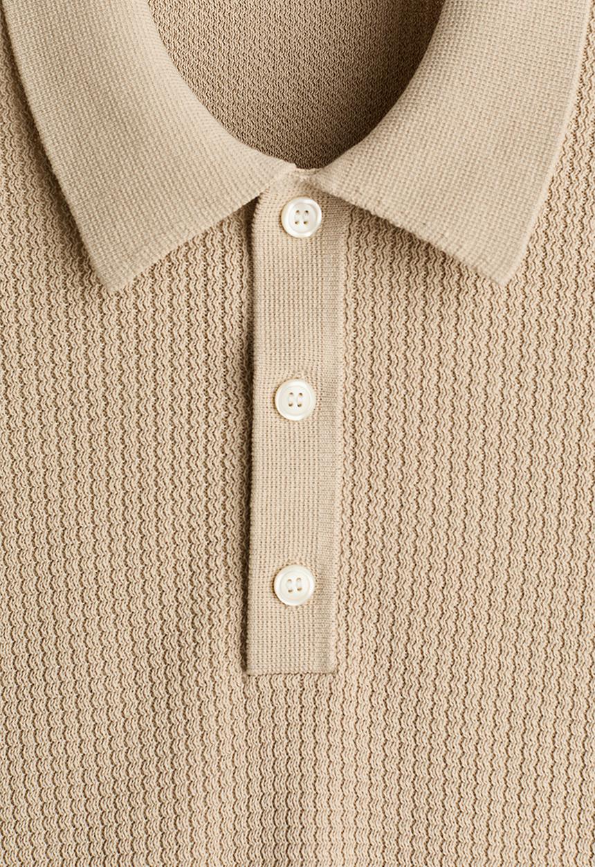 H&M - Regular fit polo shirt - beige