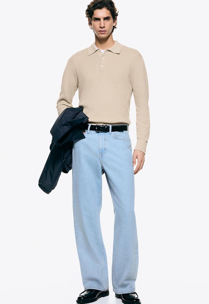 H&M - Regular fit polo shirt - beige