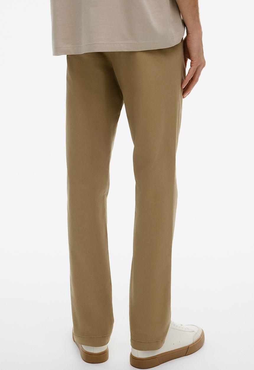 H&M - Slim fit cotton chinos - dark beige