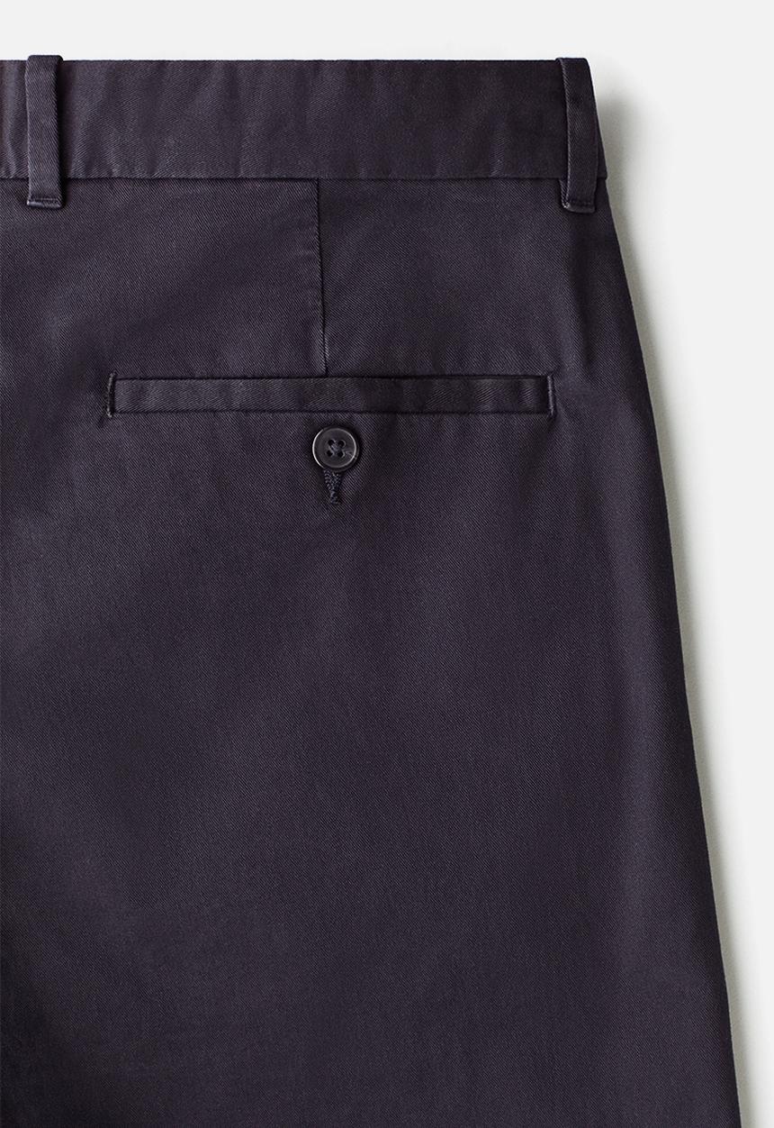 H&M - Slim fit cotton chinos - dark blue