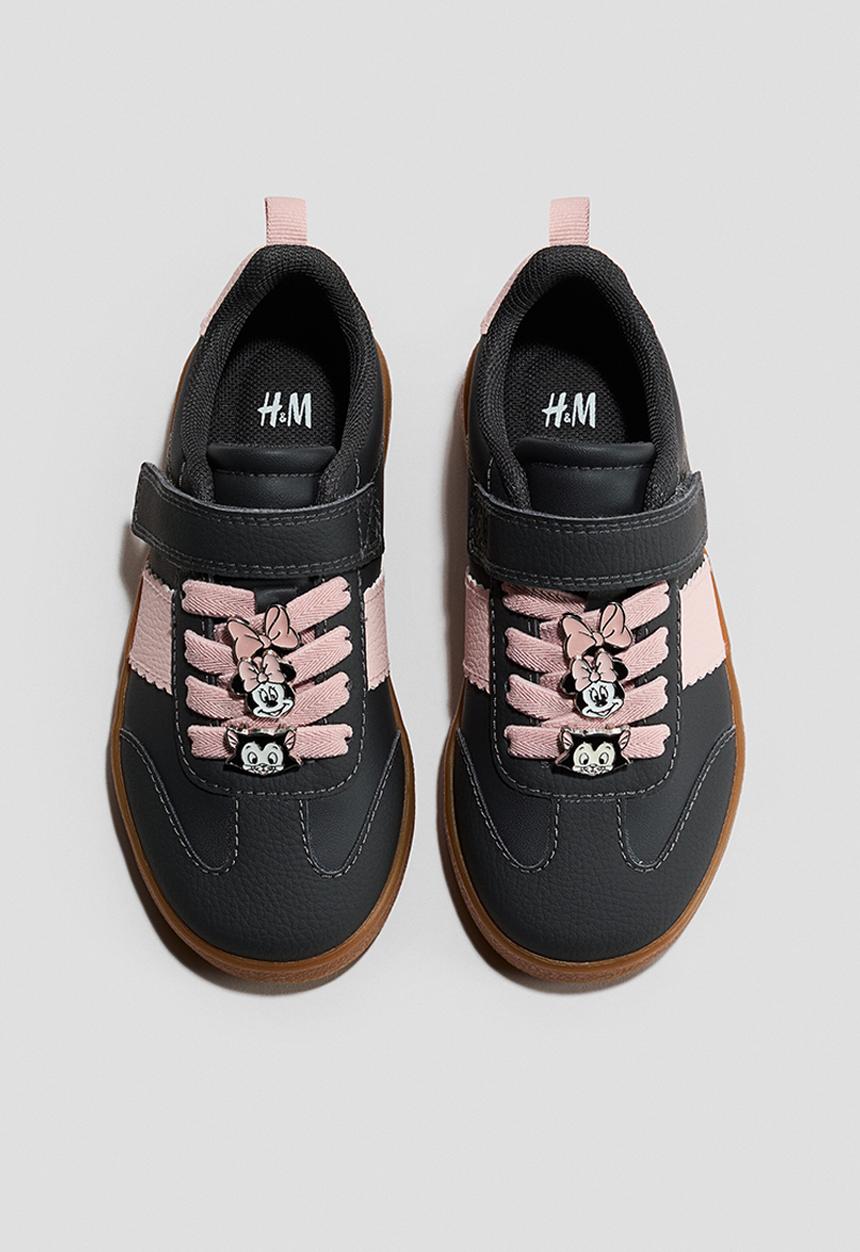 H&M - Motif-detail trainers - black/minnie mouse