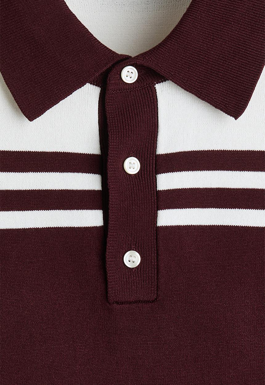 H&M - Regular fit polo shirt - burgundy