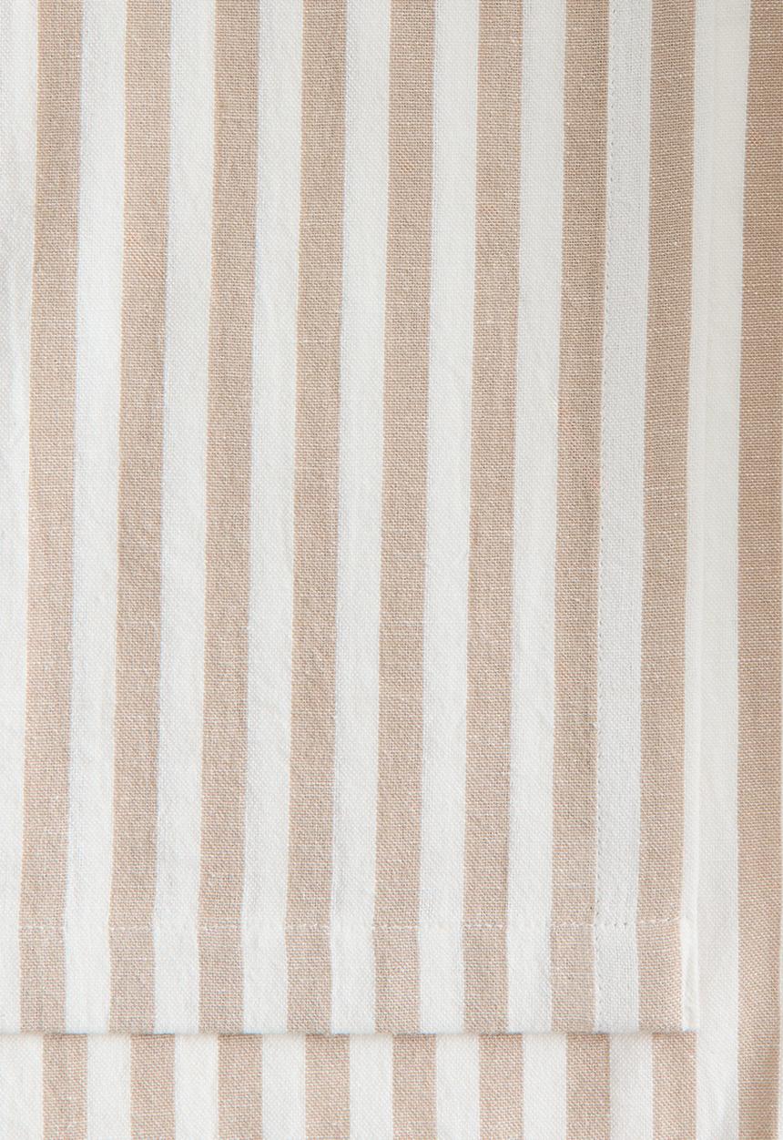 H&M - Linen-blend tablecloth - beige/striped