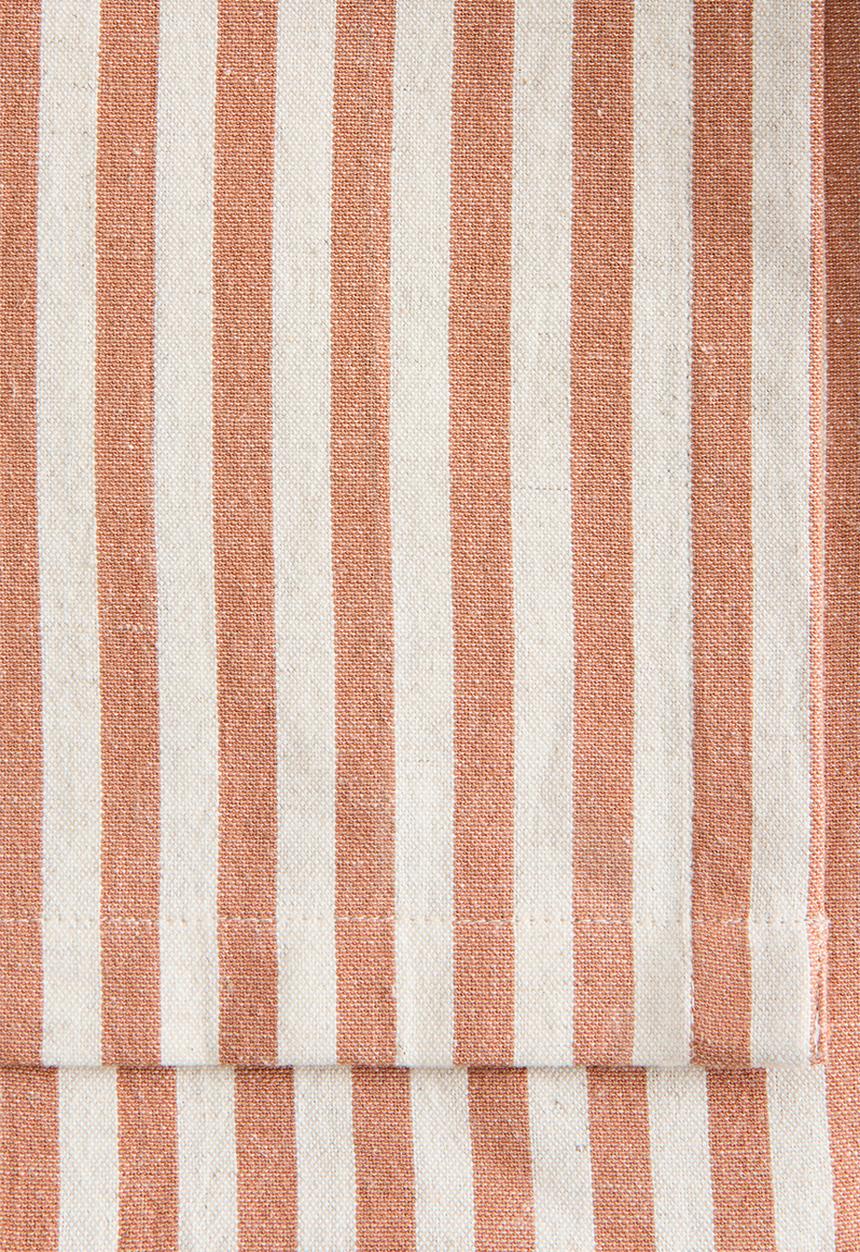H&M - Linen-blend tablecloth - orange/striped