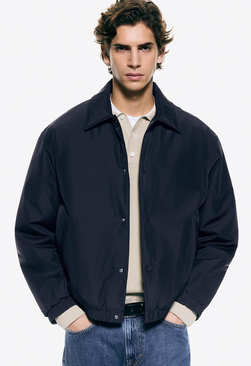 H&M - Lightly padded jacket - dark blue