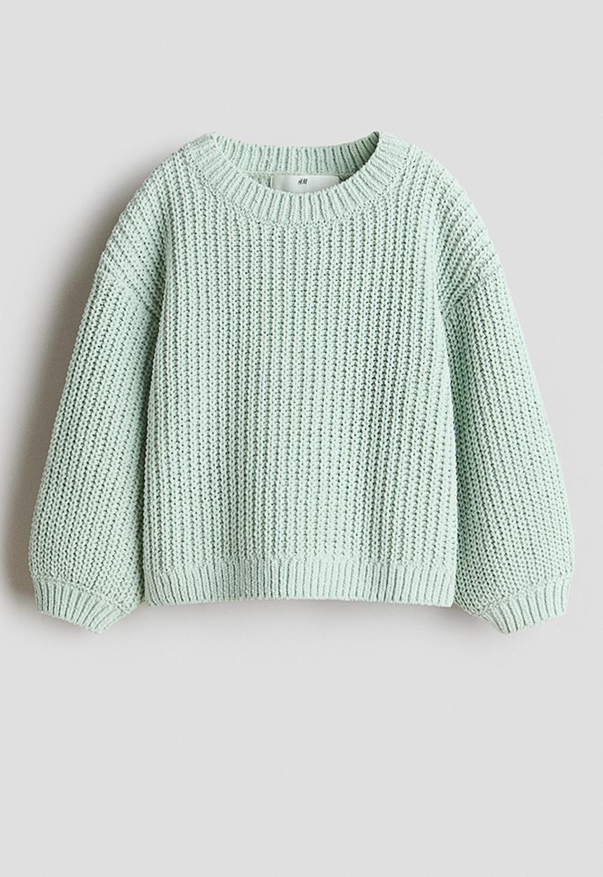 H&M - Chenille-knit jumper - light mint green