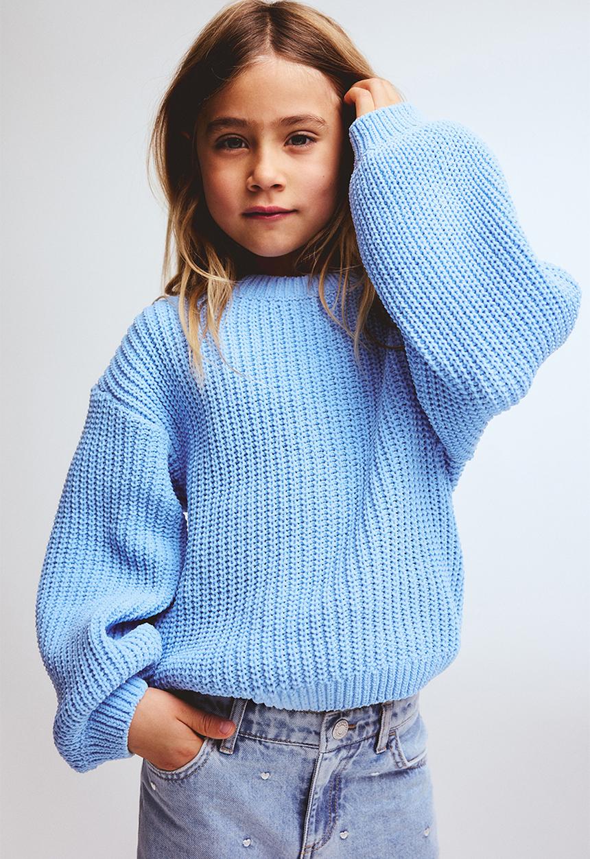 H&M - Chenille-knit jumper - light blue