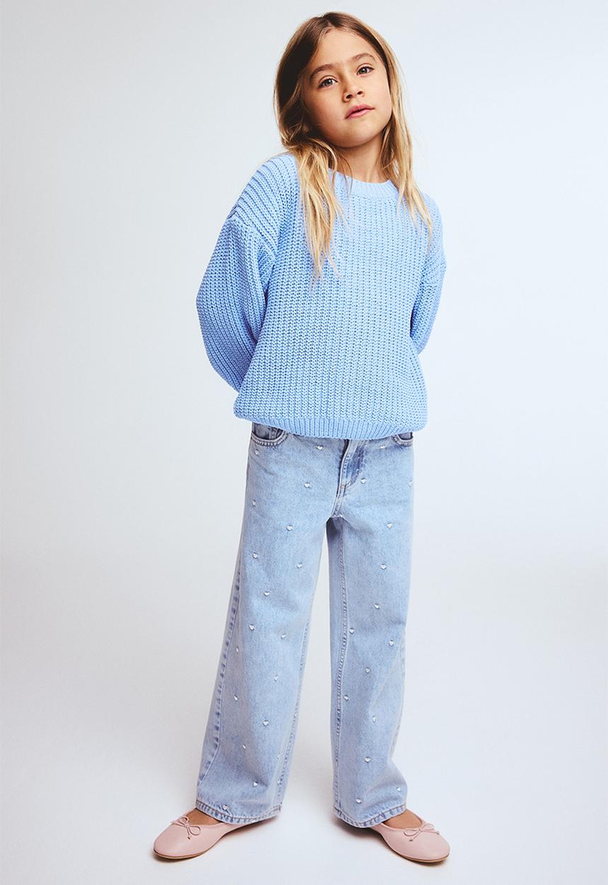 H&M - Chenille-knit jumper - light blue