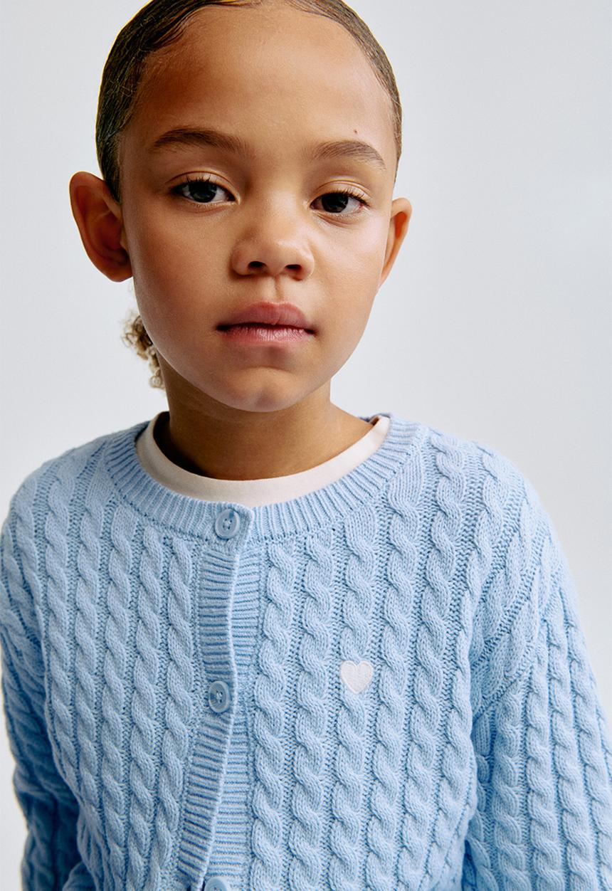 H&M - Cable-knit cardigan - blue