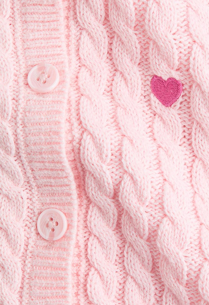 H&M - Cable-knit cardigan - pink