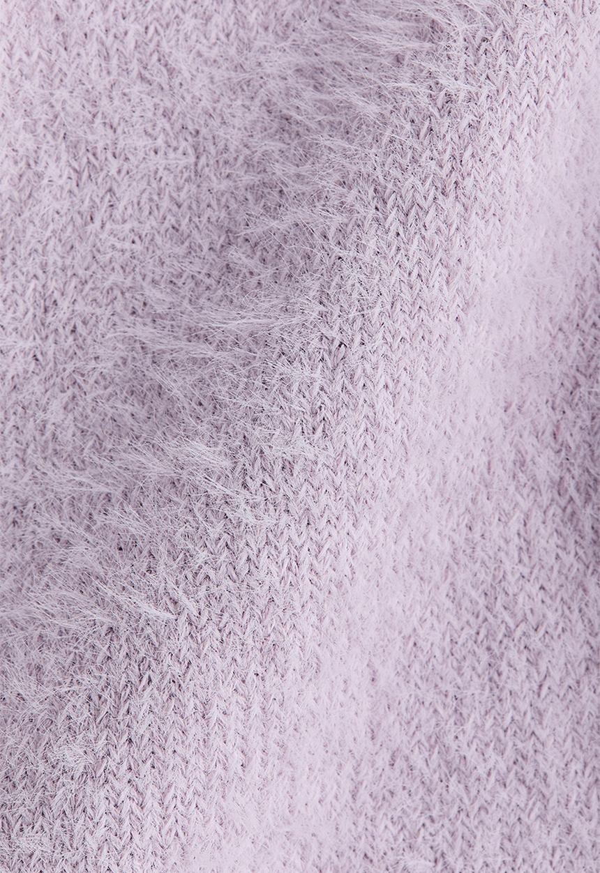 H&M - Fluffy-knit jumper - light dusty purple