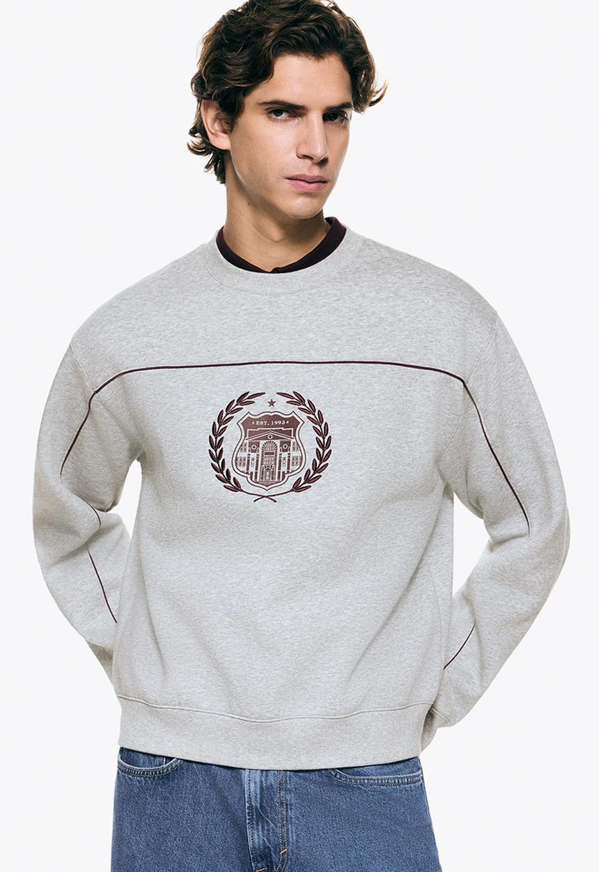 H&M - Loose fit sweatshirt - grey marl