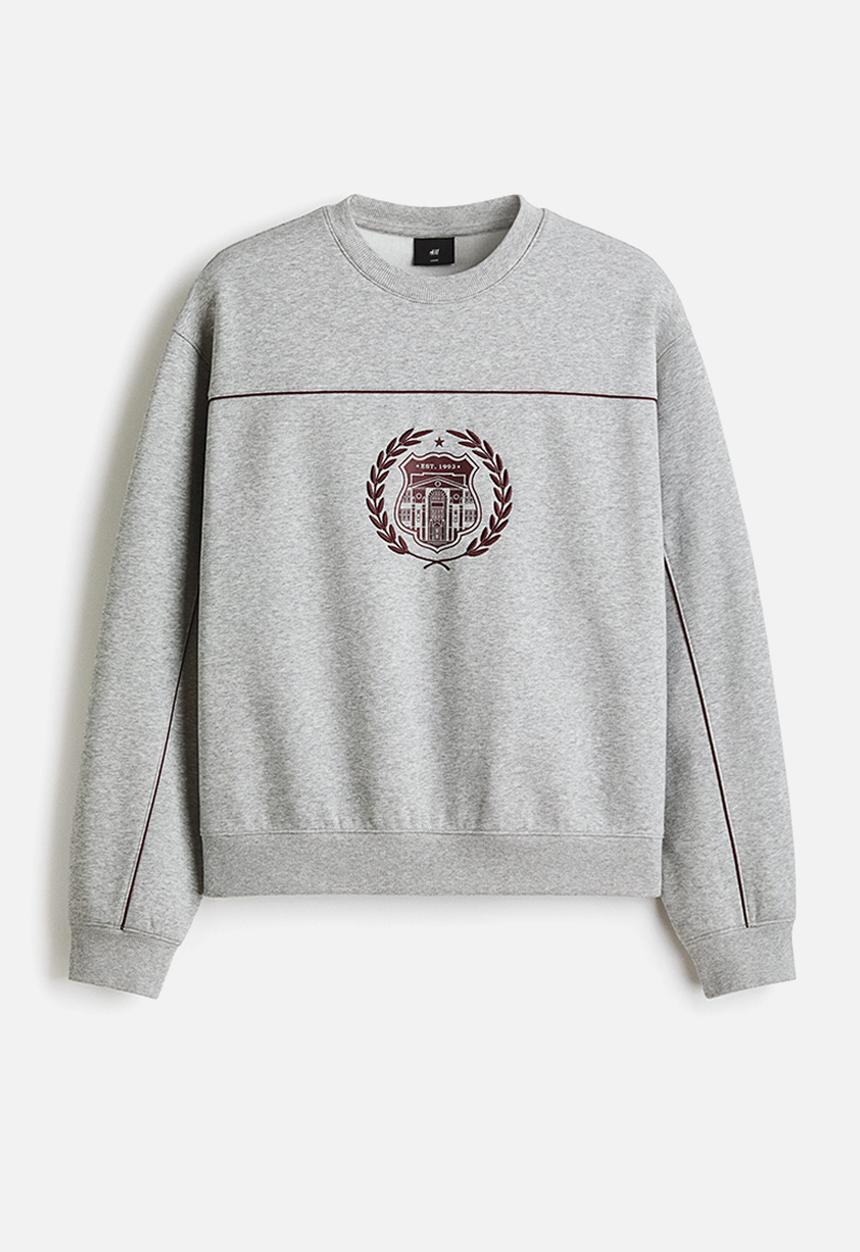 H&M - Loose fit sweatshirt - grey marl