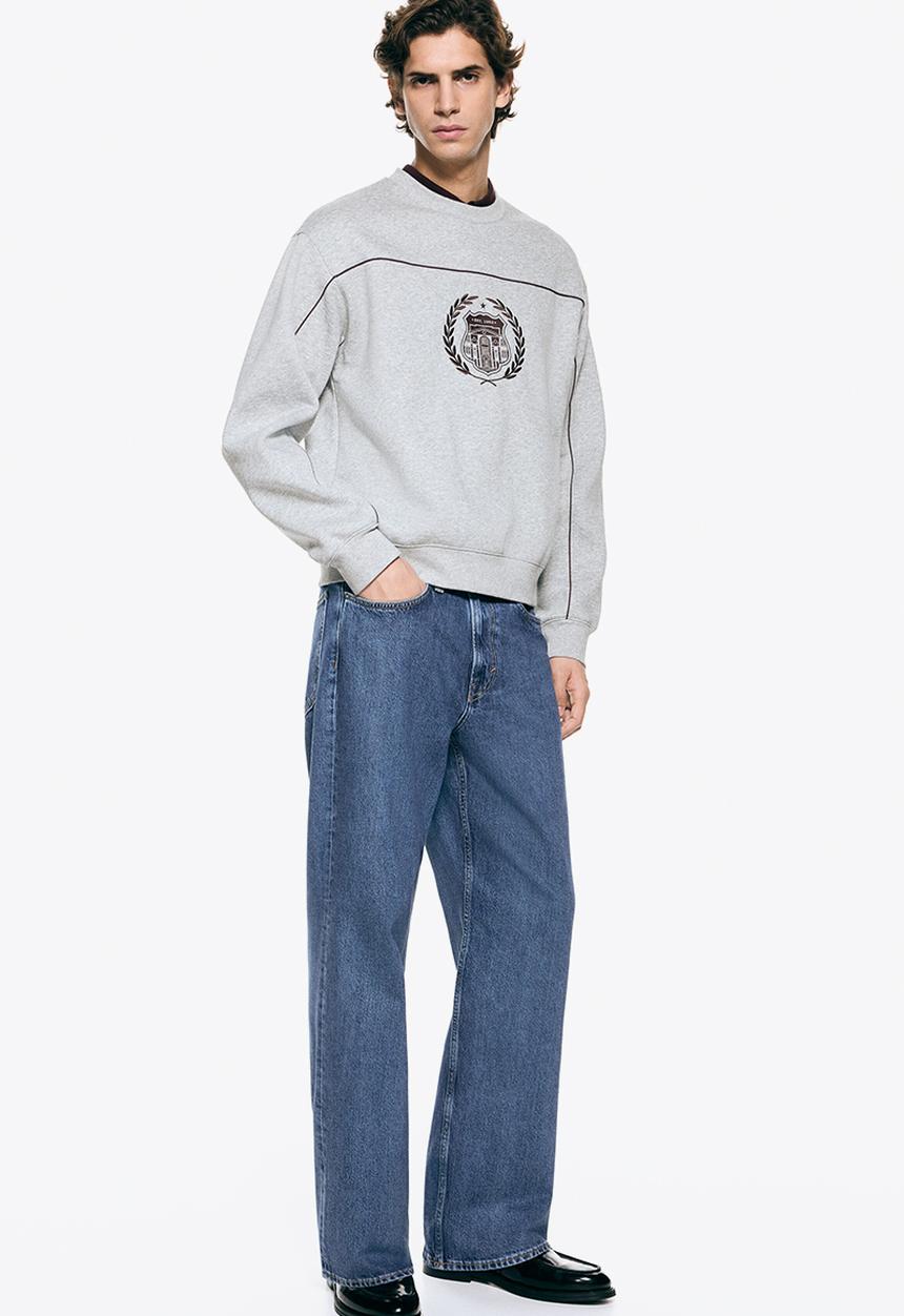 H&M - Loose fit sweatshirt - grey marl