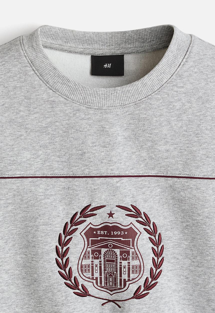 H&M - Loose fit sweatshirt - grey marl