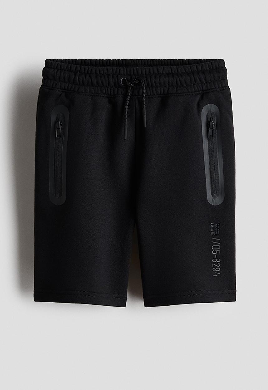 H&M - Knee-length sweatshorts - black