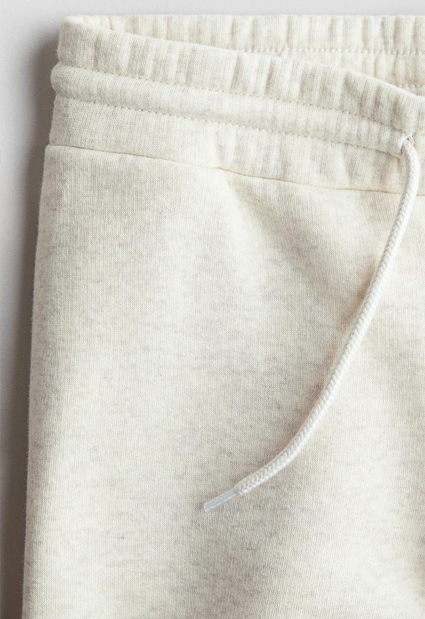 H&M - Brushed-inside joggers - light beige marl