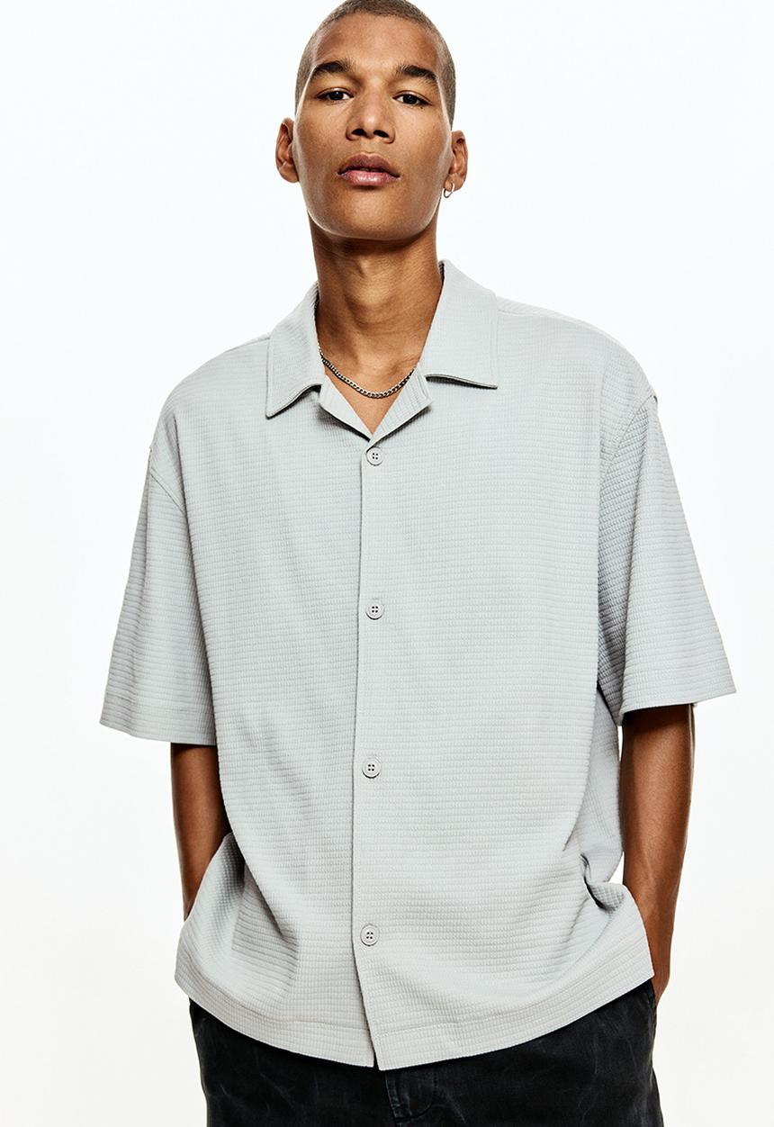 H&M - Loose fit shirt - light grey