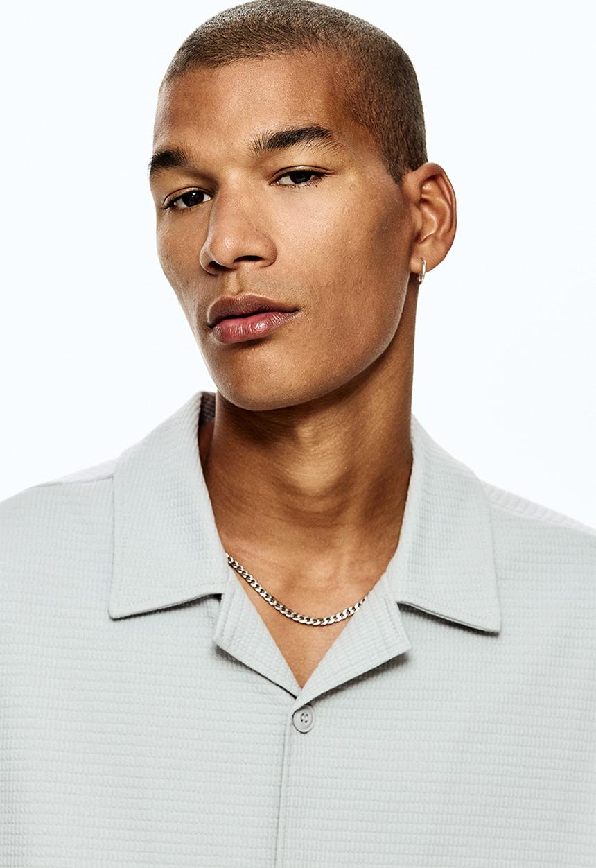 H&M - Loose fit shirt - light grey