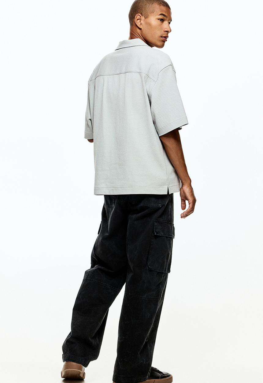H&M - Loose fit shirt - light grey