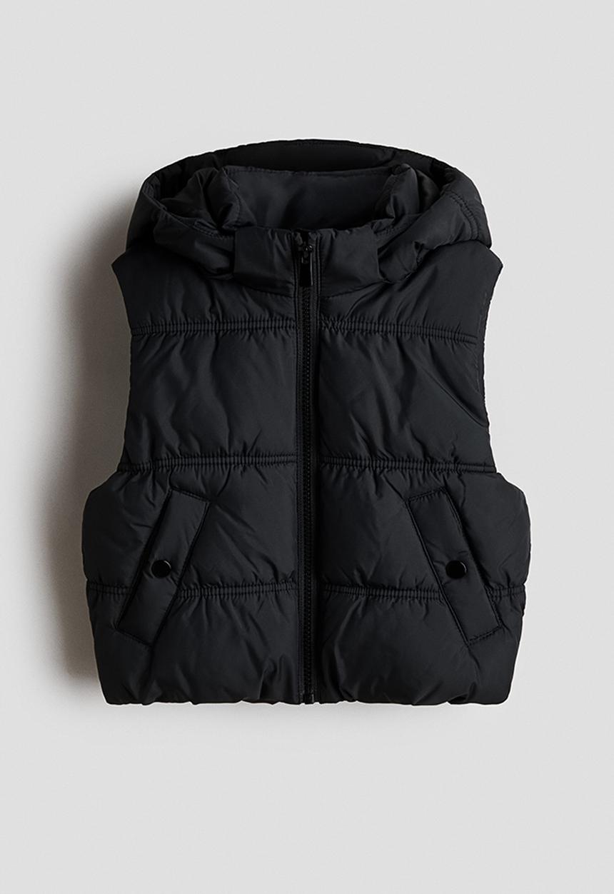 H&M - Puffer gilet - black
