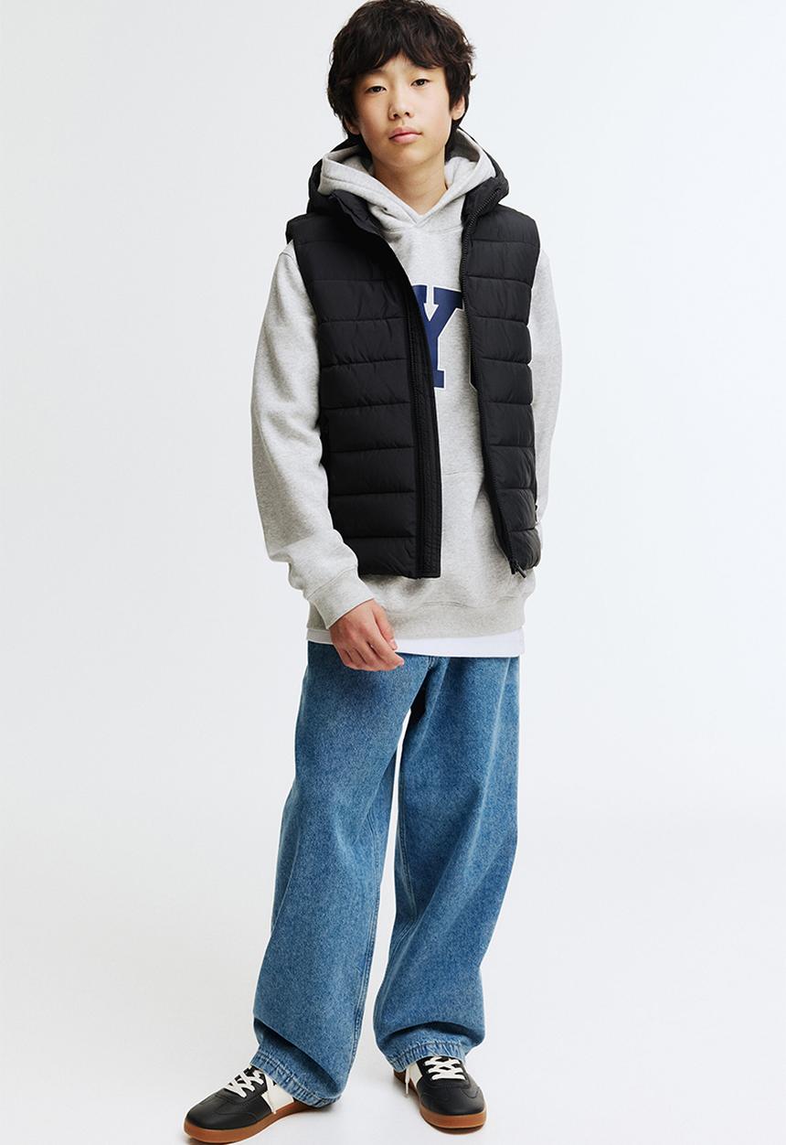H&M - Puffer gilet - black