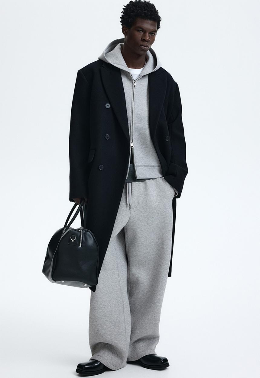 H&M - Relaxed fit scuba joggers - grey marl
