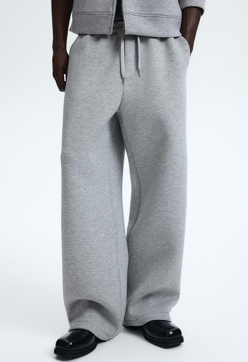 H&M - Relaxed fit scuba joggers - grey marl